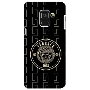 Чехлы VERSACE для Самсунг А8 Плюс 2018, А730Ф (PREMIUMPrint) (Лого Версаче)