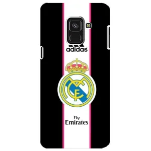Чехол для Samsung A8 Plus, A730F с принтом (Лого Real Madrid)
