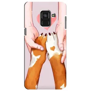 Чехлы с собаками для Samsung A8 Plus,  A730F (VPrint) (Любовь к собакам)