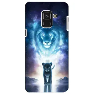 Чехол со Львом для Samsung A8 Plus,  A730F (VPrint) (Маленький лев)