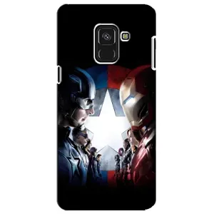 Чехлы с героями Марвел Samsung A8 Plus,  A730F (VPrint) (Марвел стайл)
