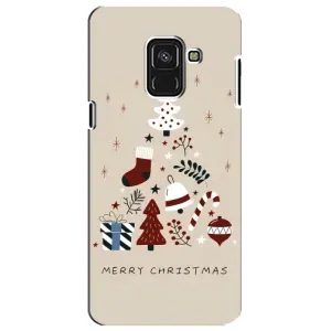 Рождественские Чехлы для Samsung A8 Plus,  A730F (VPrint) (Merry Christmas)