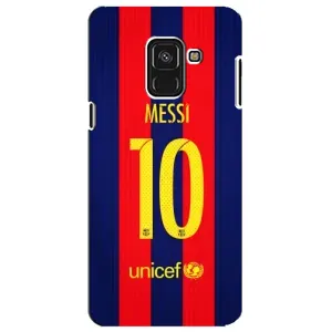 Чехлы Месси для Samsung A8 Plus,  A730F (AlphaPrint) (Messi Barca 10)