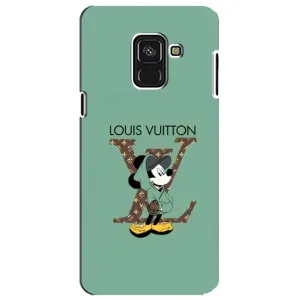 Чехлы Луи Витон для Samsung A8 Plus,  A730F (AlphaPrint - LOUIS VUITTON) (Микки Маус LV)