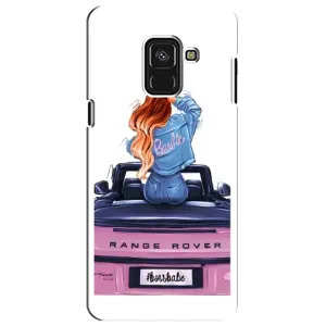 Чехол с печатью для Samsung A8 Plus,  A730F - (Мода) (AlphaPrint) (На машине)