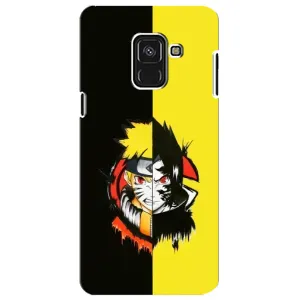 Naruto Anime Чехлы для Самсунг А8 Плюс 2018, А730Ф (AlphaPrint) (Наруто-Итачи)