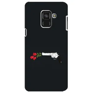 Чехлы (ART) Цветы на Samsung A8 Plus,  A730F (VPrint) (Неожиданные цветы)