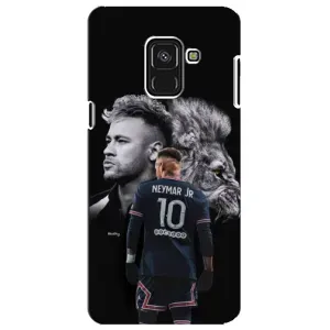 Чехол Неймар для Samsung A8 Plus,  A730F (AlphaPrint) (Неймар Лев)