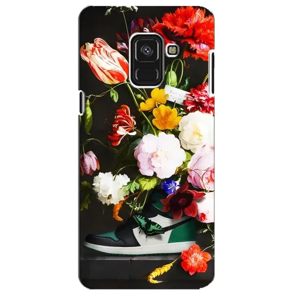 Чехол с принтом «Nike цветы» для Samsung Galaxy A8 Plus 2018 (A730F)