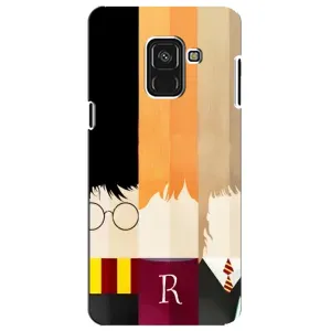 Чехлы с Гарри Поттером для Samsung A8 Plus,  A730F (AlphaPrint) (обложка Гарри Поттера)