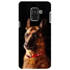 Чехлы с картинками животных Samsung A8 Plus, A730F (Овчарка)