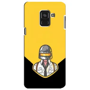 Чехол PUBG для Самсунг А8 Плюс 2018, А730Ф (AlphaPrint) (Пабг в шлеме)