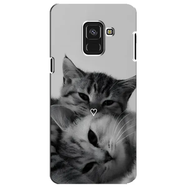 Чехол с принтом «Пара котов» для Samsung Galaxy A8 Plus 2018 (A730F)