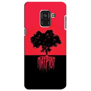 Украинские Чехлы для Samsung A8 Plus,  A730F с картинкой УПА (AlphaPrint) (Патриот)