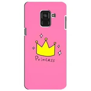 Чехол с картинкой (Стильные) для Самсунг А8 Плюс 2018, А730Ф - (AlphaPrint) (Princess)