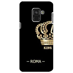 Чехлы для Samsung A8 Plus,  A730F (VPrint) - Футбольные клубы (Roma)