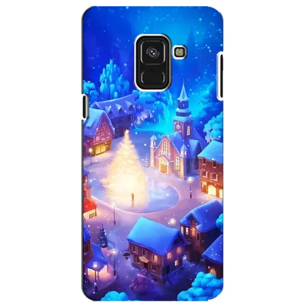 Чехол с принтом «Рождественский город» для Samsung Galaxy A8 Plus 2018 (A730F)