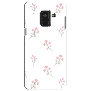 Чохол з принтом «Рожеві квіти» для Samsung Galaxy A8 Plus 2018 (A730F)