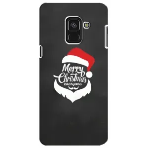Рождественские Чехлы для Samsung A8 Plus,  A730F (VPrint) (Санта Крисмас)
