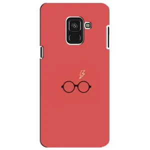 Чехлы с Гарри Поттером для Samsung A8 Plus,  A730F (AlphaPrint) (шрам и очки)