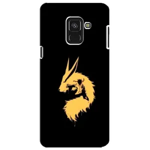 Naruto Anime Чехлы для Самсунг А8 Плюс 2018, А730Ф (AlphaPrint) (силуэт Курама Наруто)