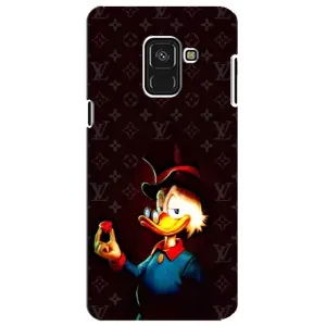 Чехлы для Samsung A8 Plus, A730F - Скрудж МакДак Louis Vuitton (PREMIUMPrint) (Скрудж с бриллиантом)