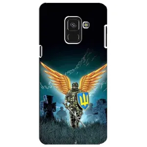 Чехлы с картинкой ЗСУ для Samsung A8 Plus,  A730F (AlphaPrint) (Солдат ЗСУ)