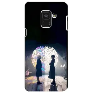 Чехлы Венсдей на Samsung A8 Plus,  A730F Уэнсдей (AlphaPrint) (Уэнздей и Инид)