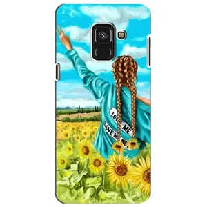Чехол для Патриота Украины Samsung A8 Plus,  A730F - (AlphaPrint) (Украиночка)