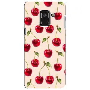 Чехлы с Фруктами для Samsung A8 Plus,  A730F (VPrint) (Вишня)