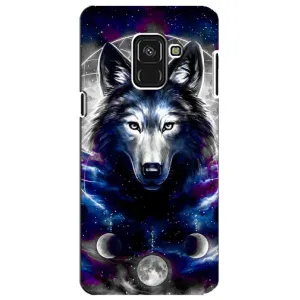 Защитные чехлы для Самсунг А8 Плюс 2018, А730Ф (AlphaPrint) (ХИТ продаж) ВОЛК (Волк)