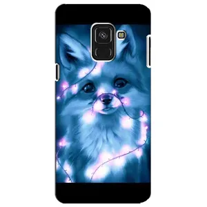 Чехлы с картинкой Лисички для Samsung A8 Plus,  A730F (VPrint) (Яркая лисичка)