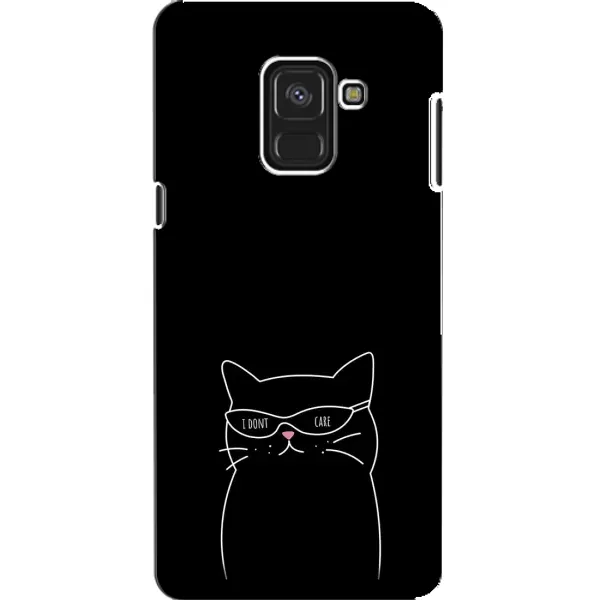 Чехол с принтом «Равнодушный кот» для Samsung Galaxy A8 2018 (A530F)