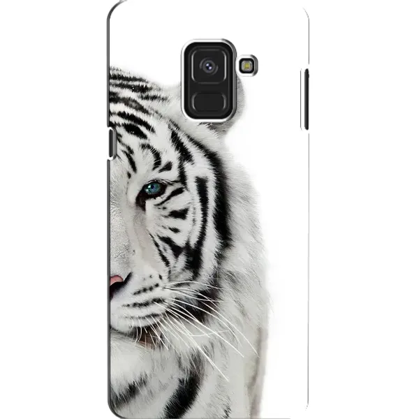 Чехол с принтом «Белый Тигр» для Samsung Galaxy A8 2018 (A530F)