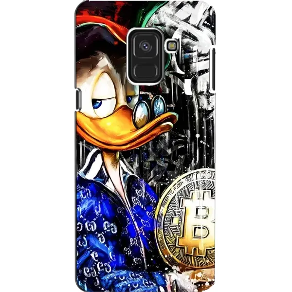 Чехол с принтом «Биткойн Скрудж» для Samsung Galaxy A8 2018 (A530F)