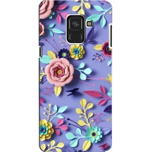 Чохли з квітами для Samsung A8, A8 2018, A530F (VPrint) (Дизайн квітів)