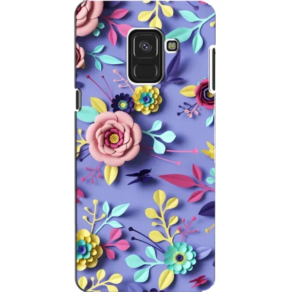 Чехол с принтом «Цветочный дизайн» для Samsung Galaxy A8 2018 (A530F)