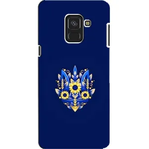 Чохли для Samsung A8, A8 2018, A530F Укр. Символіка (AlphaPrint) (Квітковий Герб)