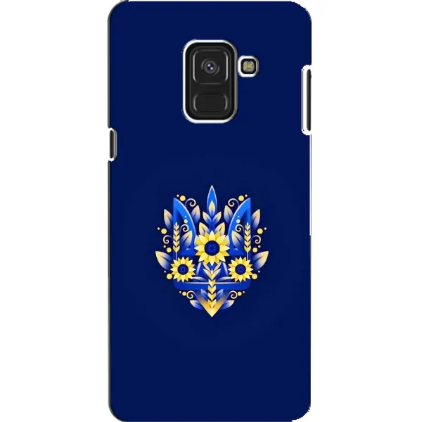 Чехол с принтом «Цветочный Герб» для Samsung Galaxy A8 2018 (A530F)