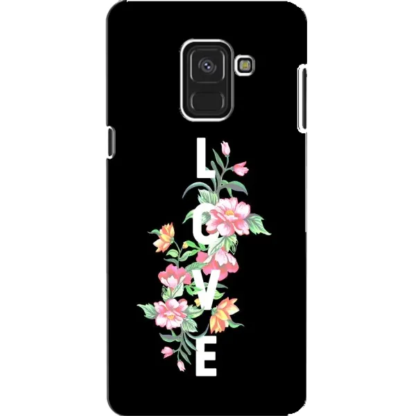 Чехол с принтом «Цветы LOVE» для Samsung Galaxy A8 2018 (A530F) Чехол с принтом «Цветы LOVE» для Samsung Galaxy A8 2018 (A530F)