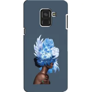 Чехлы (ART) Цветы на Samsung A8, A8 2018, A530F (VPrint) (Квіти на голові)