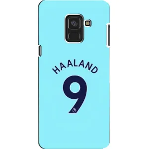 Чехлы с футболистом Ерлинг Холанд для Samsung A8, A8 2018, A530F (AlphaPrint) (Ерлинг Холанд 9)