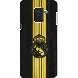 ФК Реал Мадрид чехлы для Samsung A8, A8 2018, A530F (AlphaPrint) (фон Реал Мадрид)