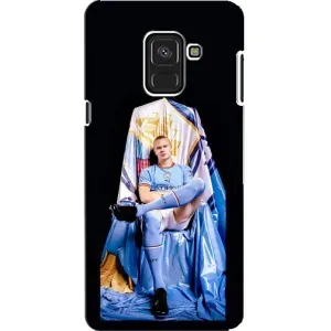 Чехлы с футболистом Ерлинг Холанд для Samsung A8, A8 2018, A530F (AlphaPrint) (футболист Холанн)