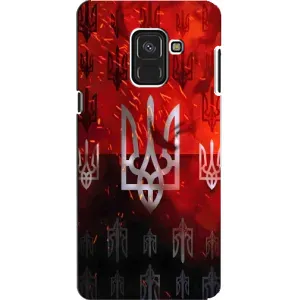 Украинские Чехлы для Samsung A8, A8 2018, A530F с картинкой УПА (AlphaPrint) (ГЕРБ УПА)
