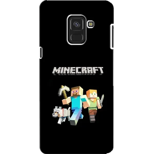 Чехол с принтом «герои Minecraft» для Samsung Galaxy A8 2018 (A530F)