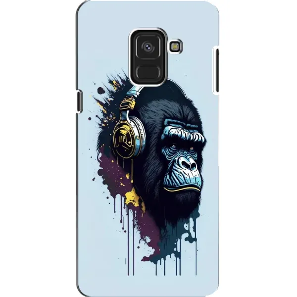 Чехол с принтом «Горилла в наушниках» для Samsung Galaxy A8 2018 (A530F)