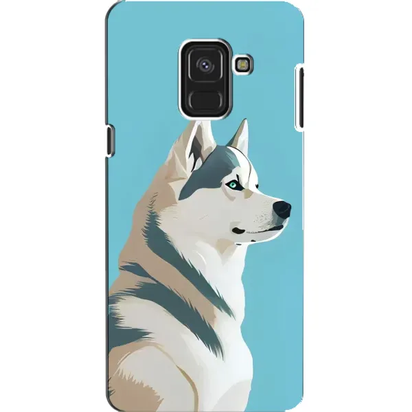 Чехол с принтом «Хаски арт» для Samsung Galaxy A8 2018 (A530F)