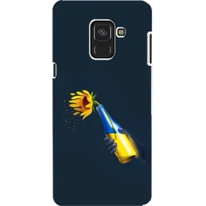 Чехол для Патриота Украины Samsung A8, A8 2018, A530F - (AlphaPrint) (Коктейль молотова)