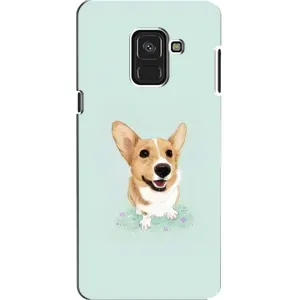 Чехлы с собаками для Samsung A8, A8 2018, A530F (VPrint) (Корги)